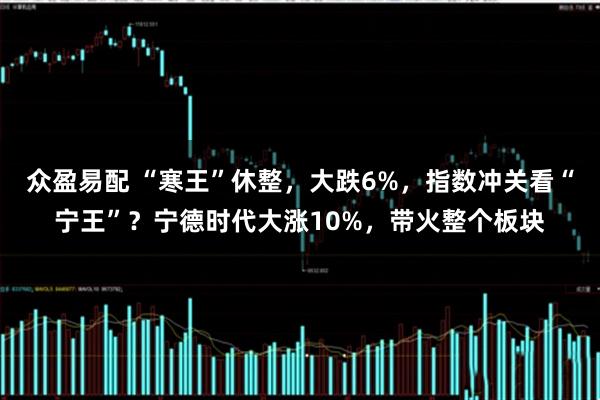 众盈易配 “寒王”休整，大跌6%，指数冲关看“宁王”？宁德时代大涨10%，带火整个板块