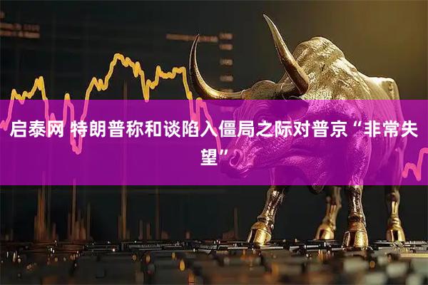 启泰网 特朗普称和谈陷入僵局之际对普京“非常失望”