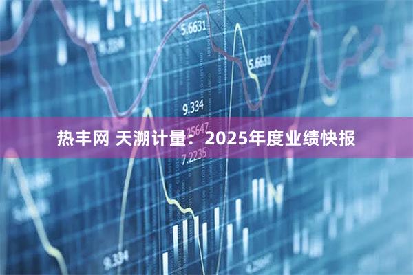 热丰网 天溯计量：2025年度业绩快报